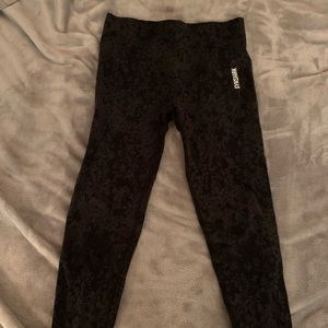 Gymshark leggings with black leopard print